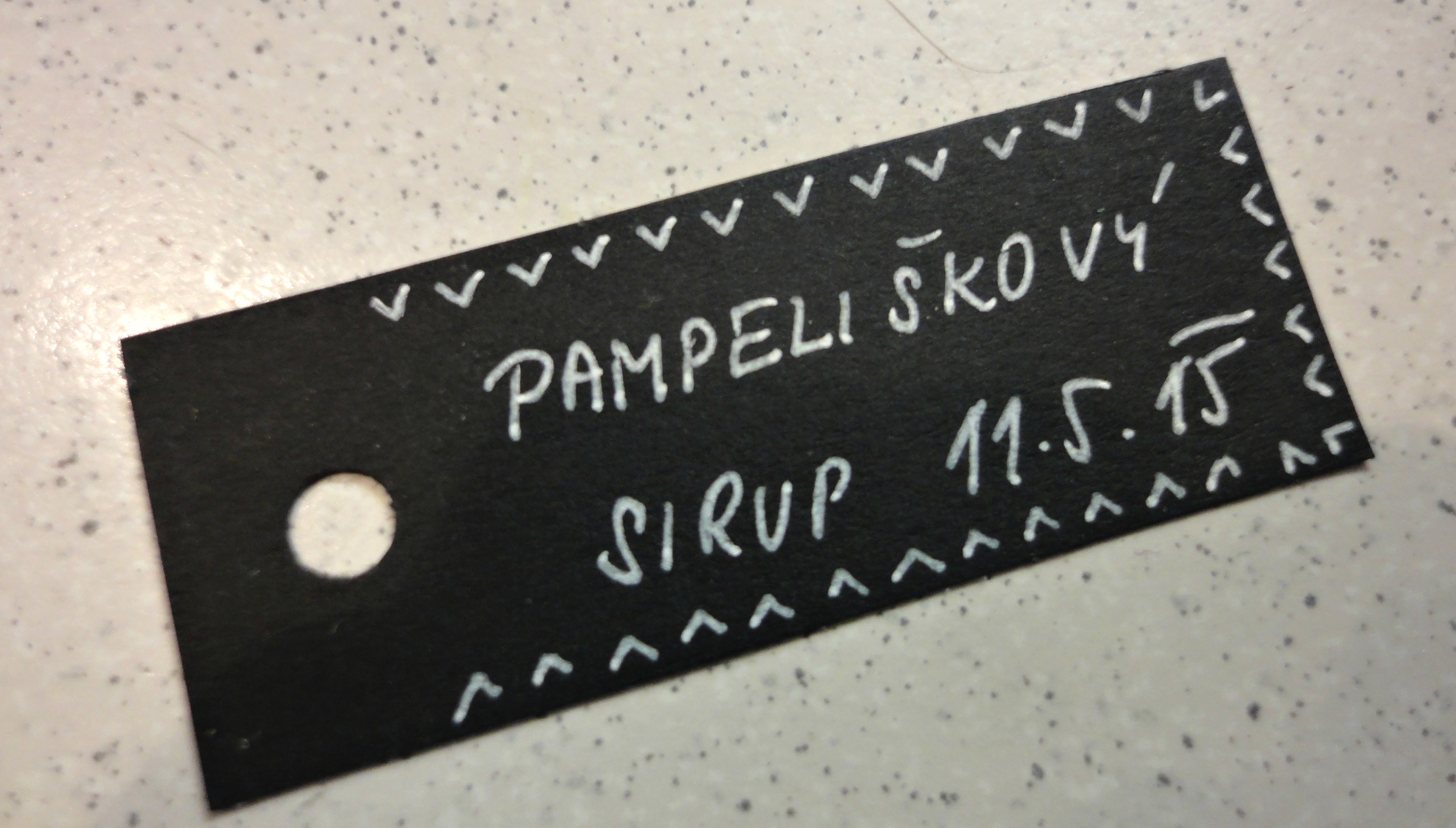 cedulka sirup